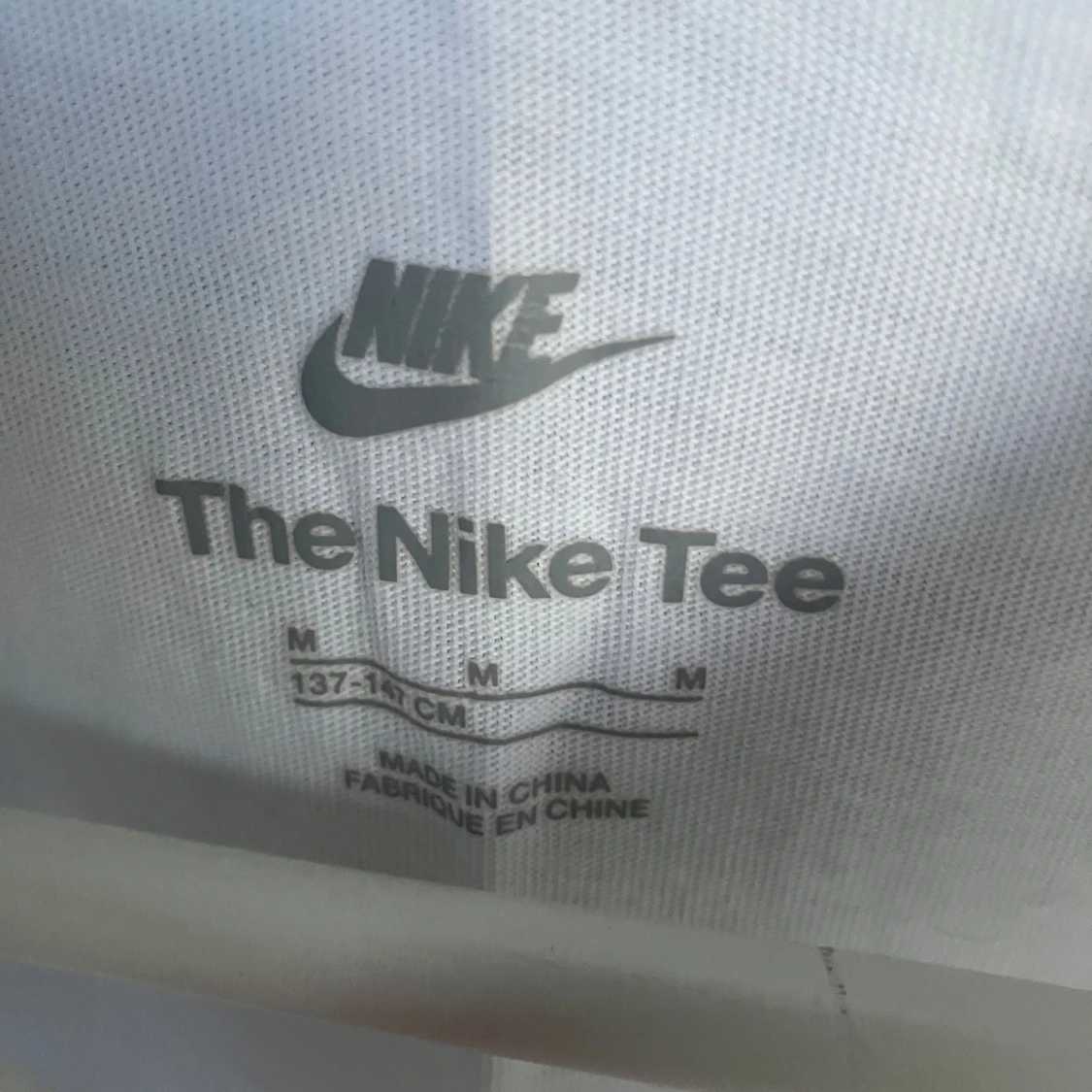 Vit Nike T-shirt med logga - 1