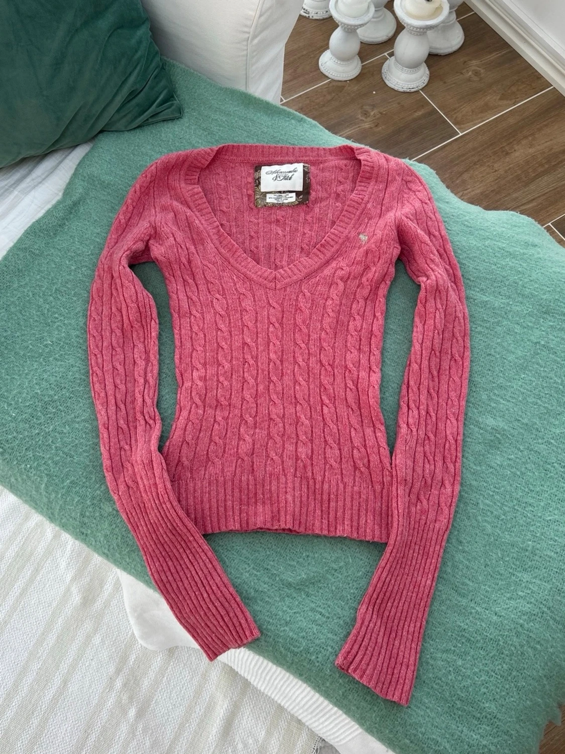 Abercrombie & fitch vintage stickad henley