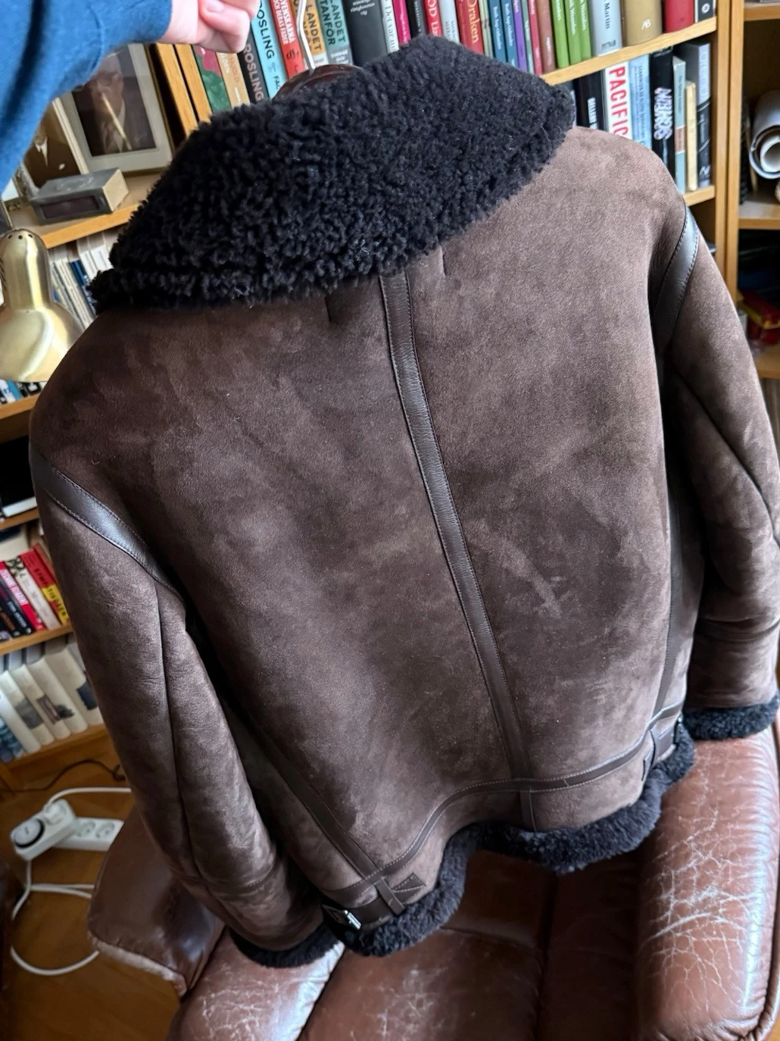Ralph Lauren purple label shearling jacket - 1
