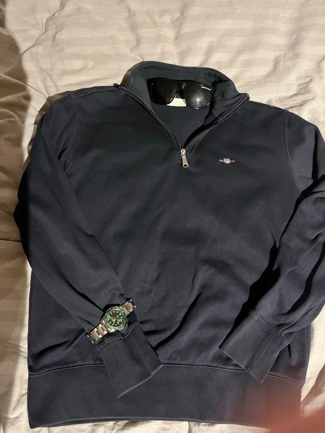 Gant halfzip marinblå