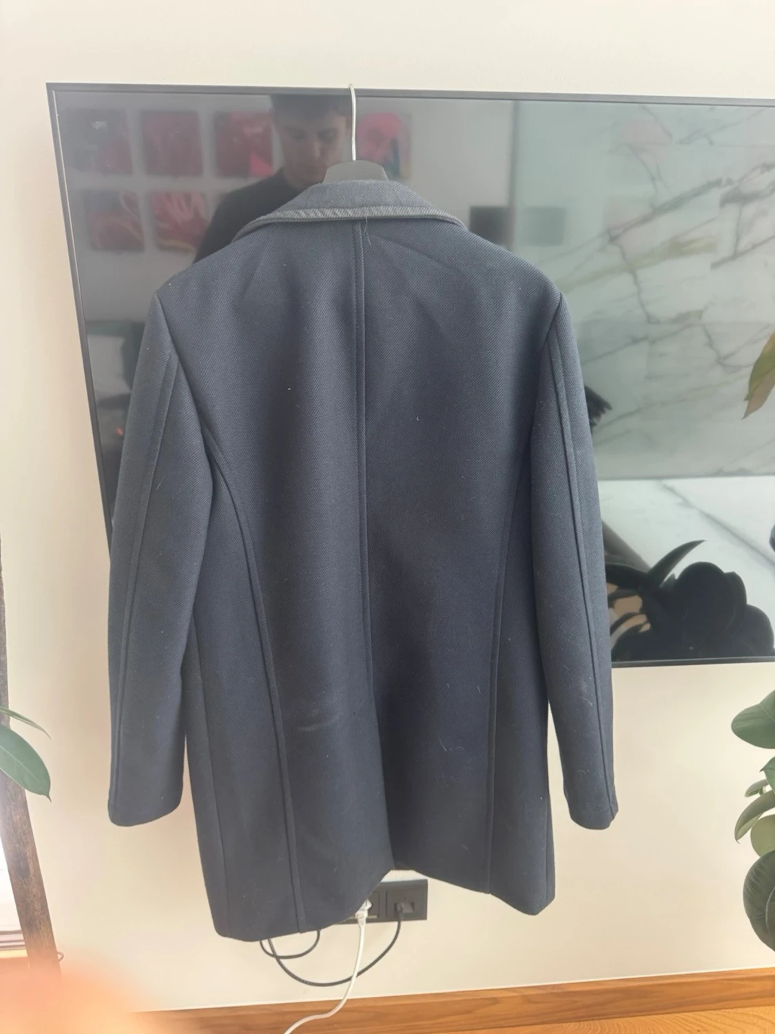 Mörkblå kappa från Zara - 1