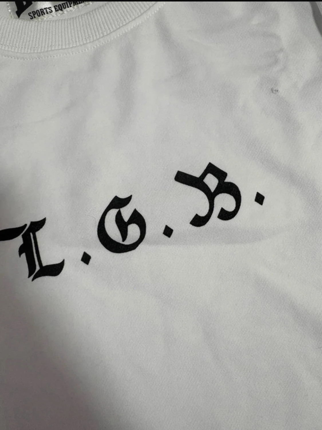 Vit sweatshirt från L.G.B. med tryck - 2