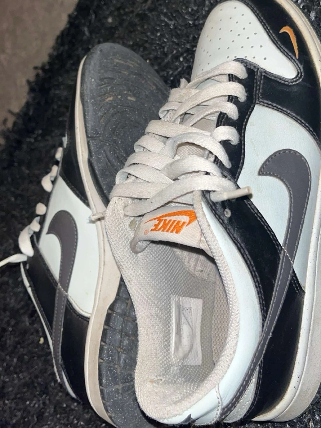 Nike Dunk Low svart/vit sneaker - 2