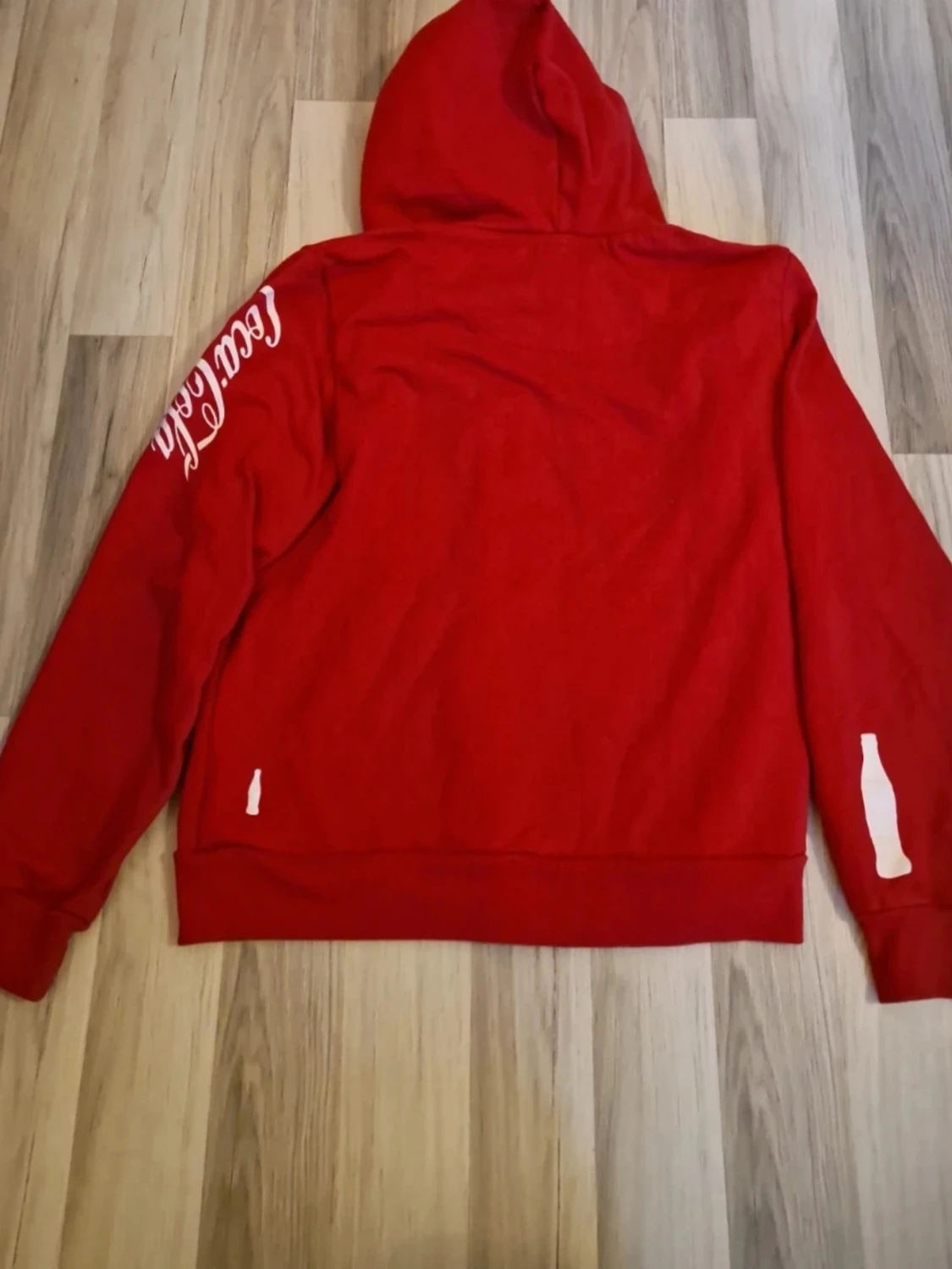Röd Coca-Cola hoodie med dragkedja - 3