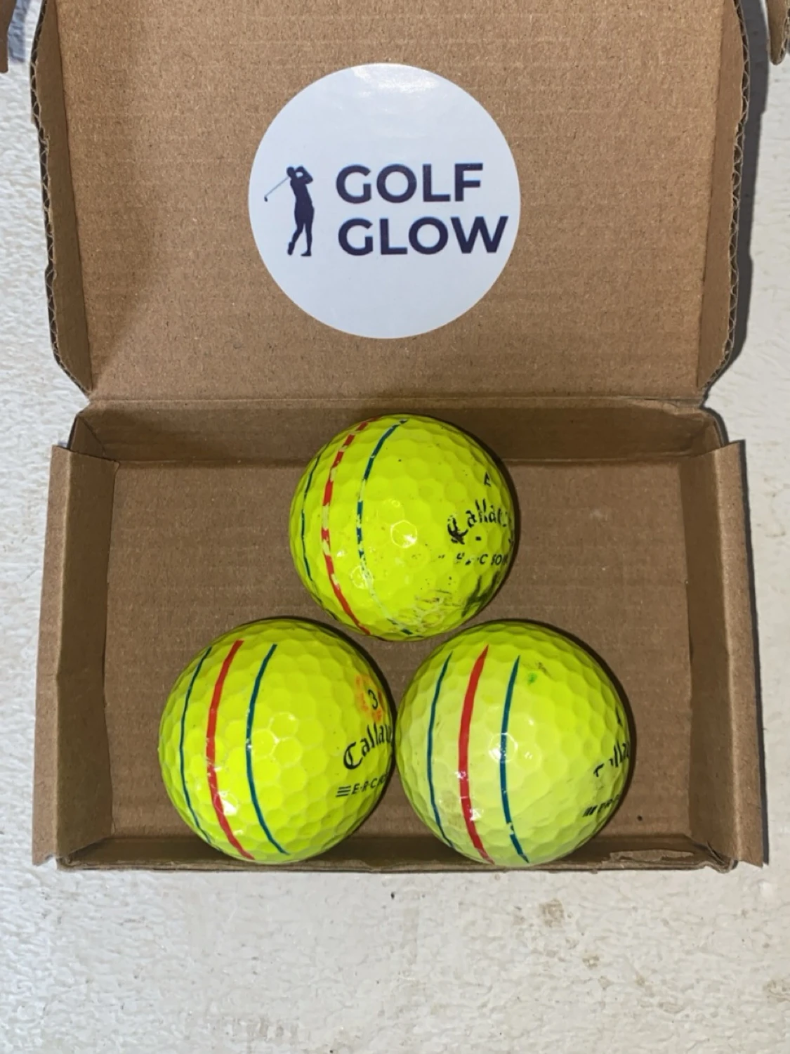 Callaway ERC-soft gul 3-pack, C/D-Klass