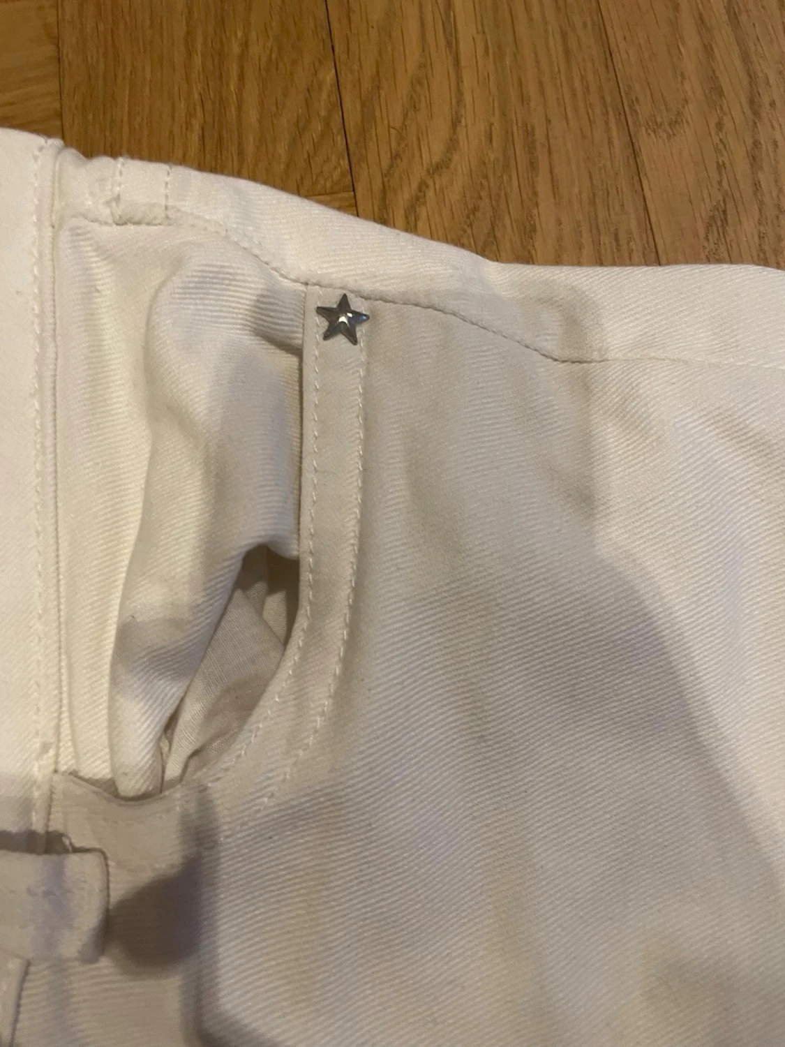 Vita bootcut jeans med låg midja - 2