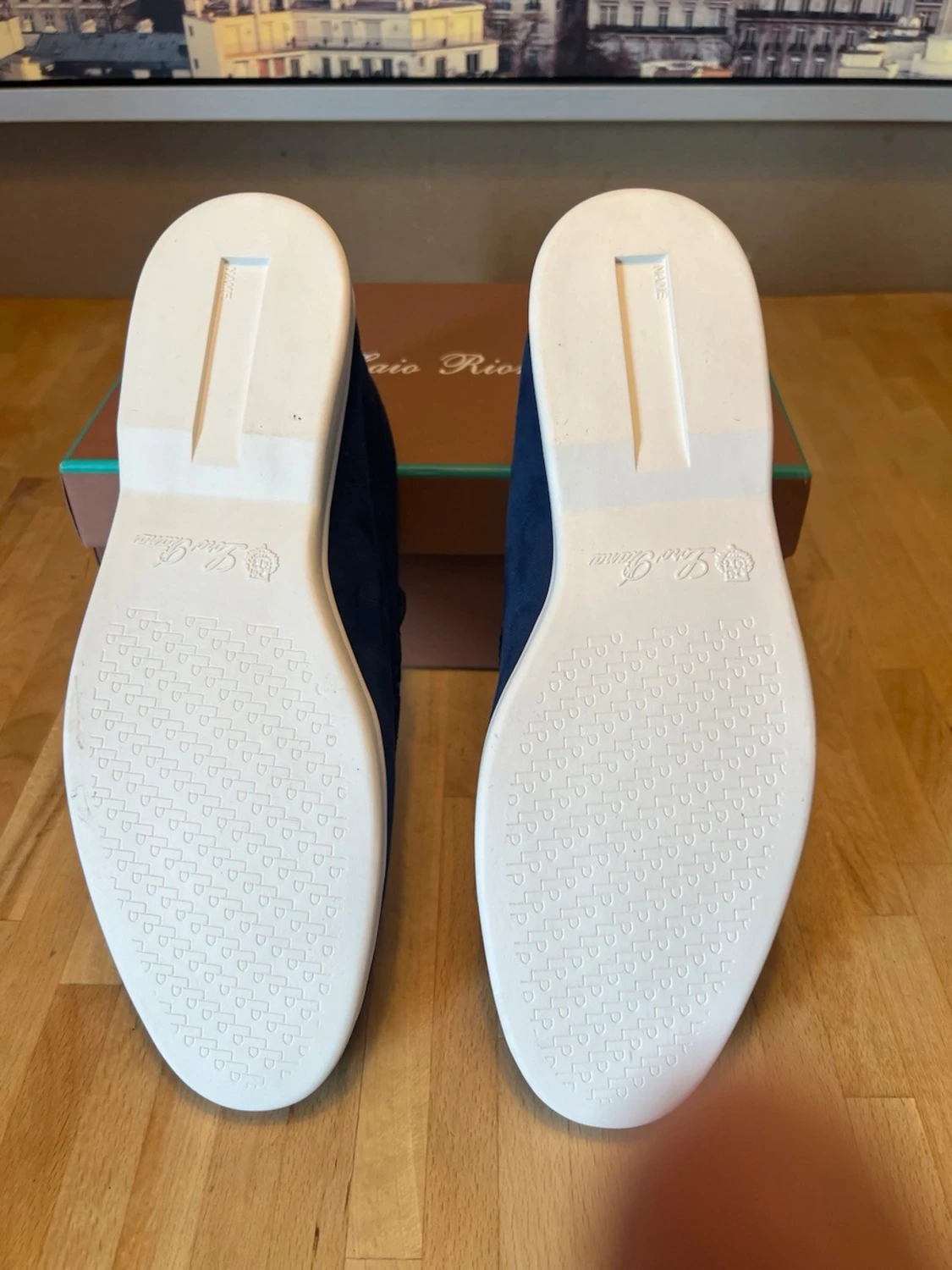 Blå mocka loafers från Sergio Ricci - 1