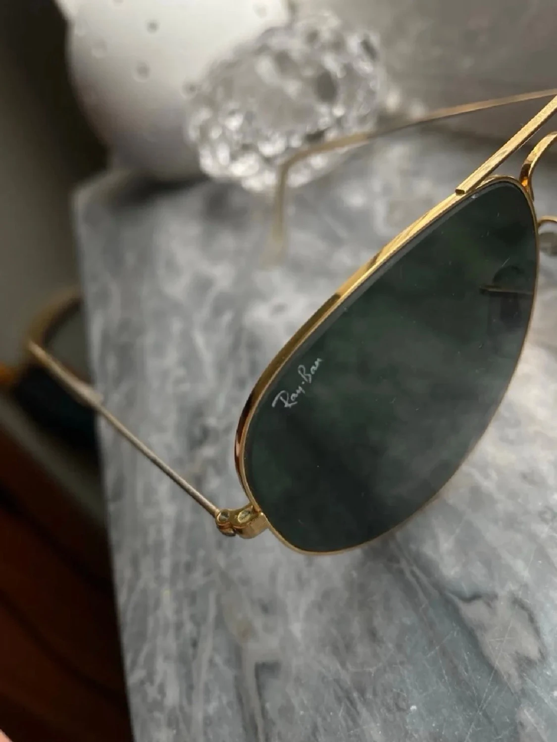 Ray-Ban aviator solglasögon guld - 4