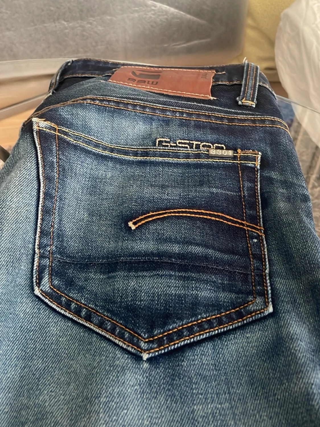 G-Star Raw 3301 blå jeans - 3