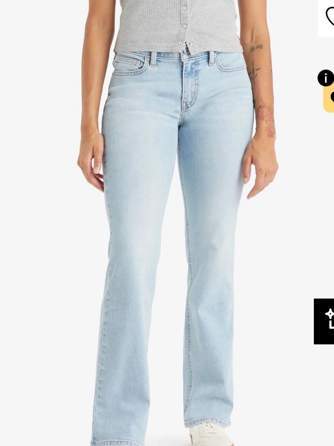 Ljusblå bootcut jeans från Levi's - 1