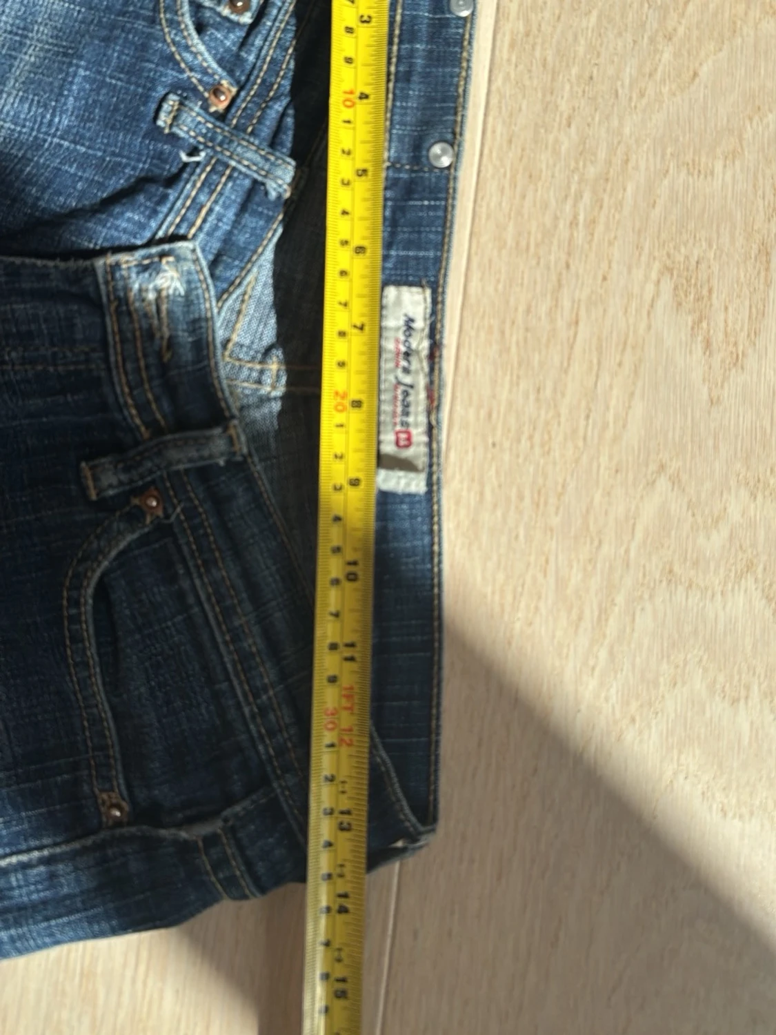 Blå bootcut jeans - 2
