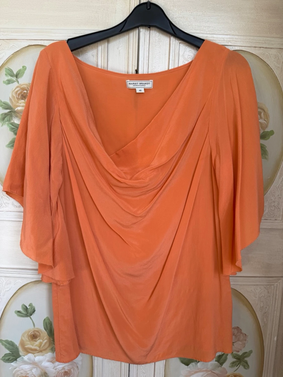Orange blus Margit Brandt