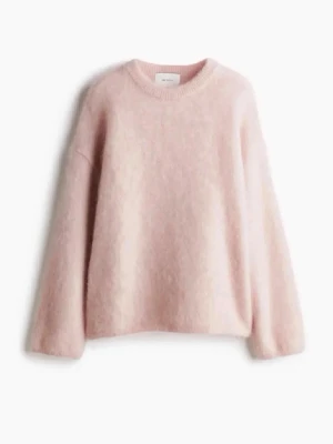 Rosa stickad H&M tröja - Rosa stickad, mohair H&M tröja i storlek XS❤️inga defekter och väldigt fint skick🥰