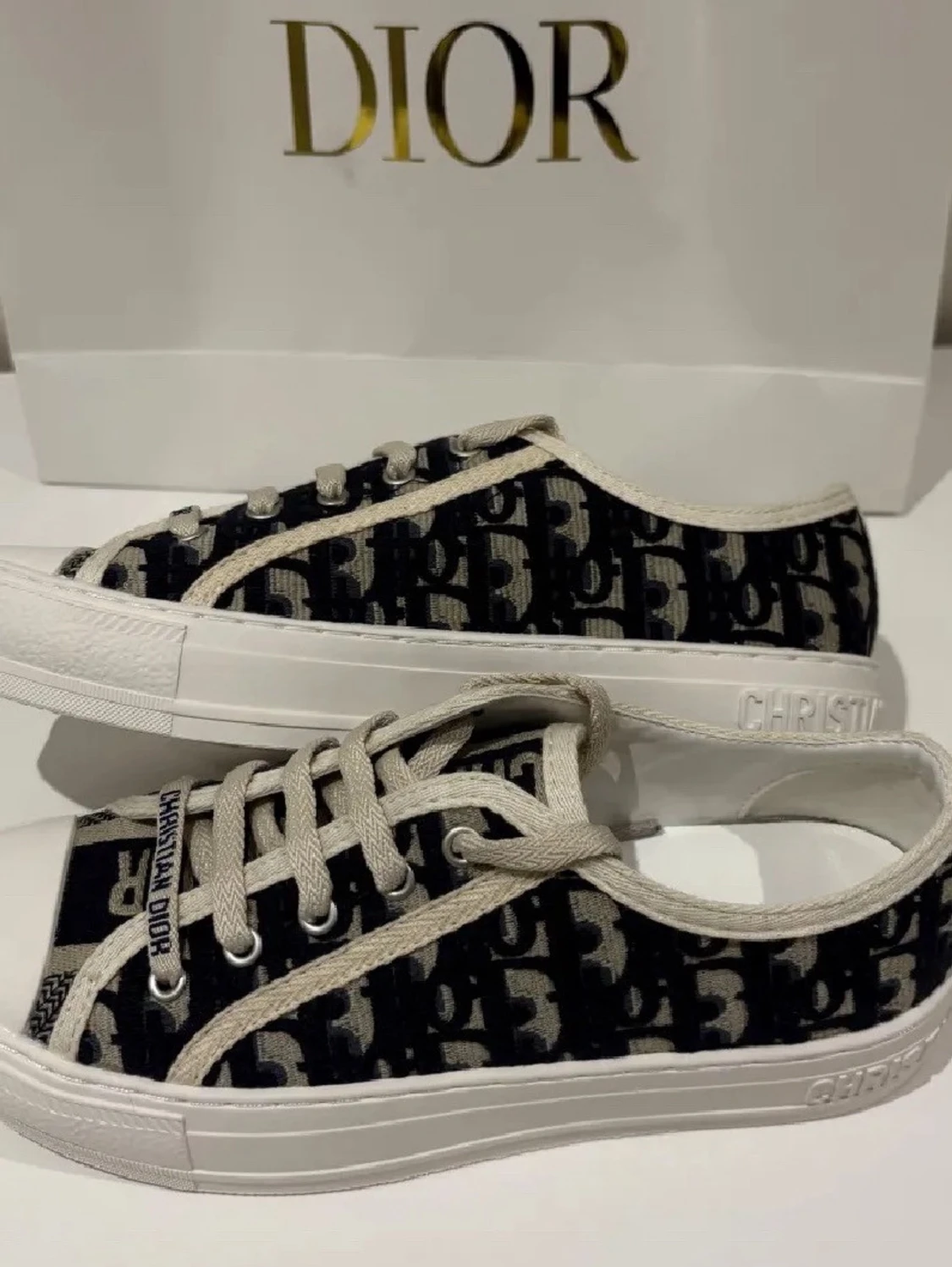 Dior Oblique svarta sneakers - 1