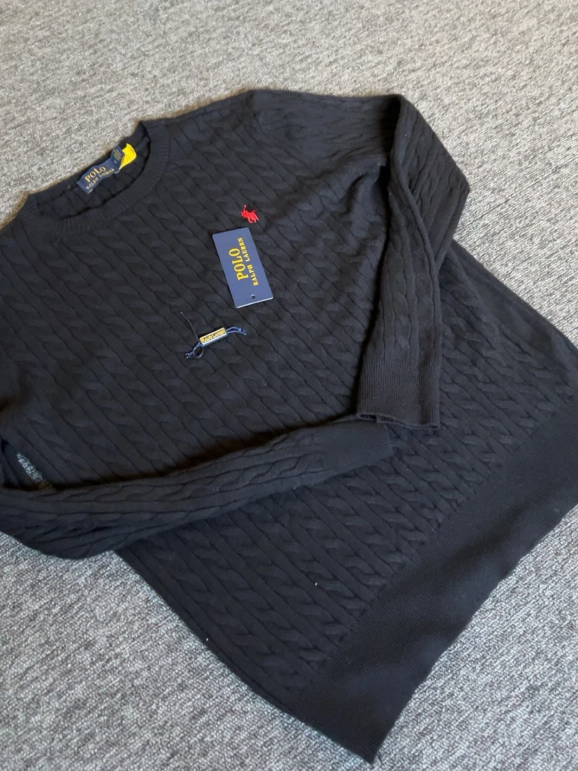 Svart kabelstickad tröja Polo Ralph Lauren - 2