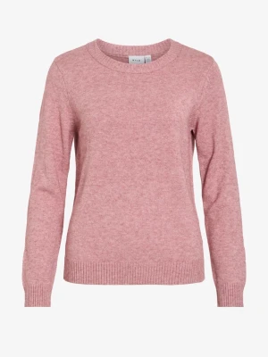 Rosa stickad tröja  - Mjuk och enkel rosa stickad tröja från Vila med rund halsringning och långa ärmar. 💕