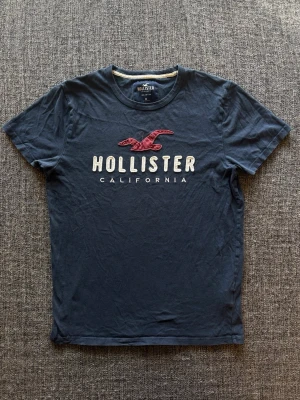 Hollister t-shirt ~ vintage     - Sjukt eftertraktad Hollister T-shirt ~ vintage modell som inte längre produceras | st M men sitter som S | färg marinblå | klassisk passform | perfekt vintage piece | OBS kan gå ner lite i pris vid snabb affär! 🏄