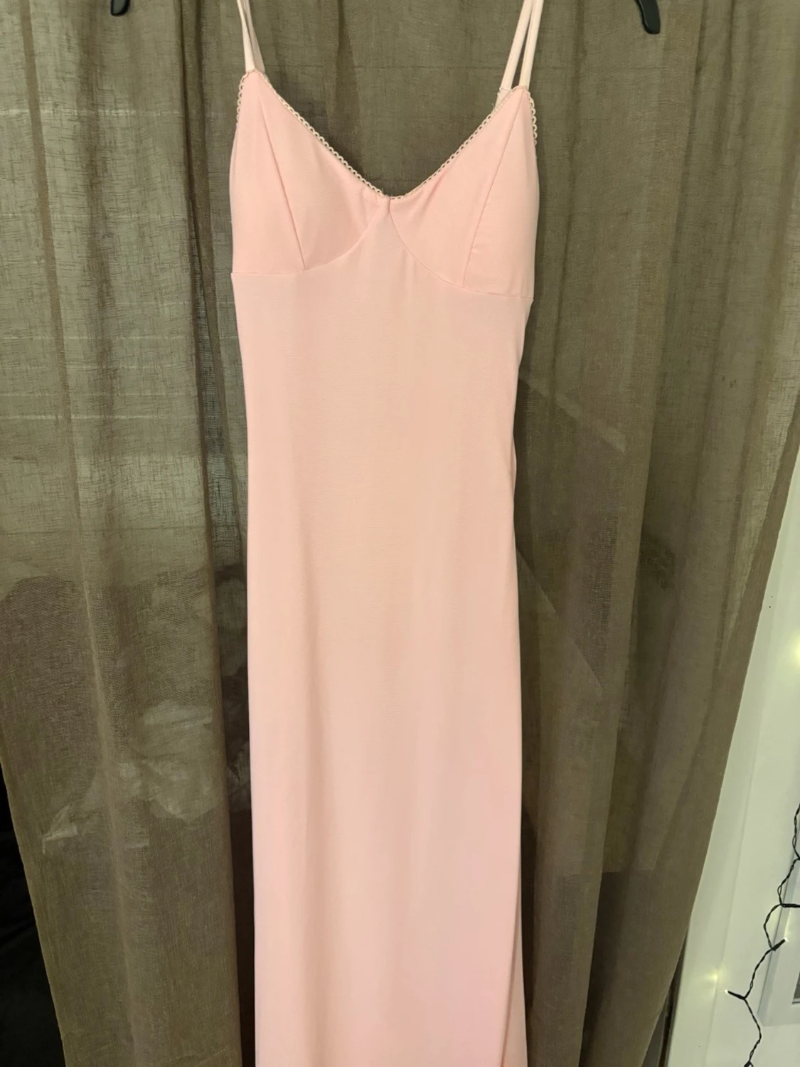 Ljusrosa långklänning  - 1