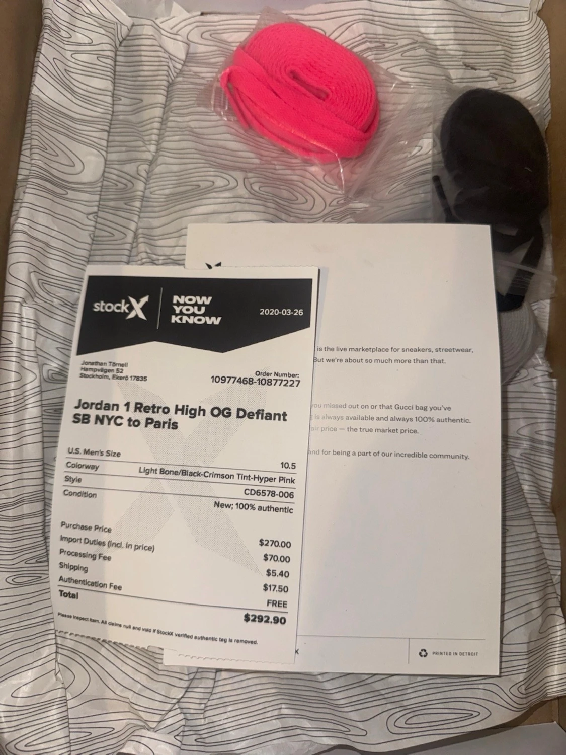 Nike Air Jordan 1 High NYC TO PARIS - 4