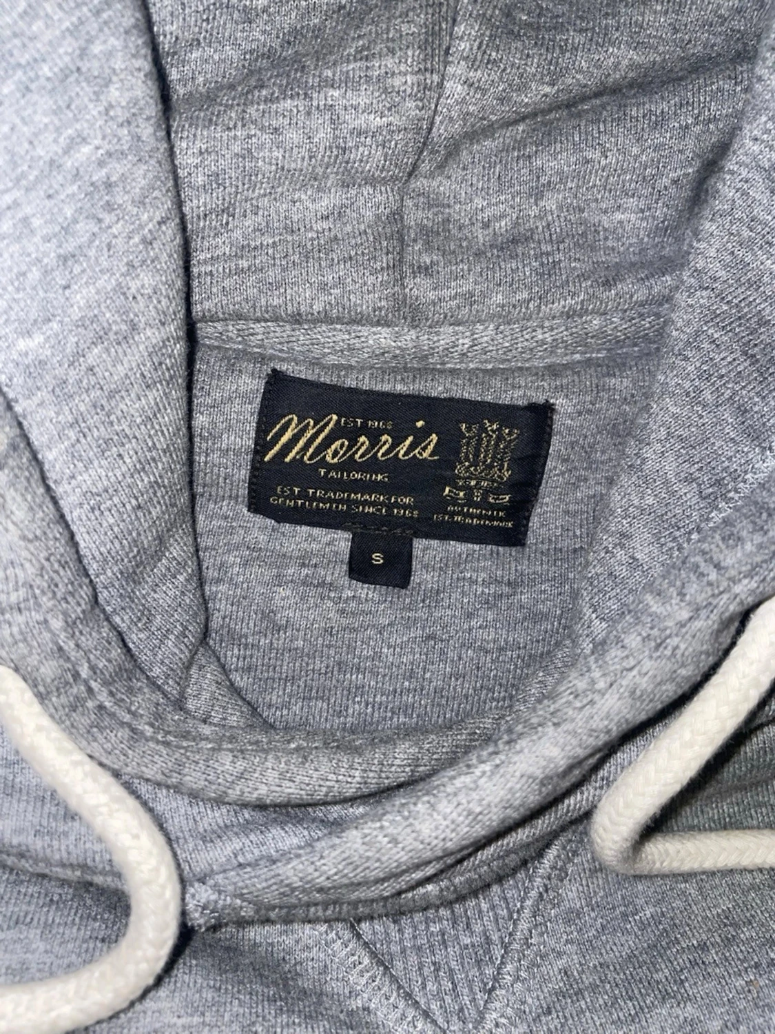 Grå hoodie från st Morris med tryck - 3