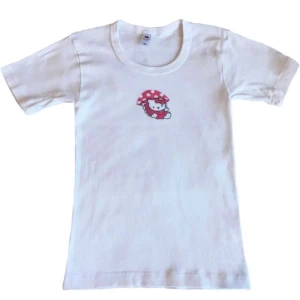 Vintage Hello Kitty topp/ T-shirt med tryck/ graphic tee, y2k/ cyber/ alt/ 2000tal/ 2000s/ 00tal - Supersöt unik vintage Hello Kitty topp i 100% bomull! (Står 38 men är liten i storleken så passar mer 34-36)
