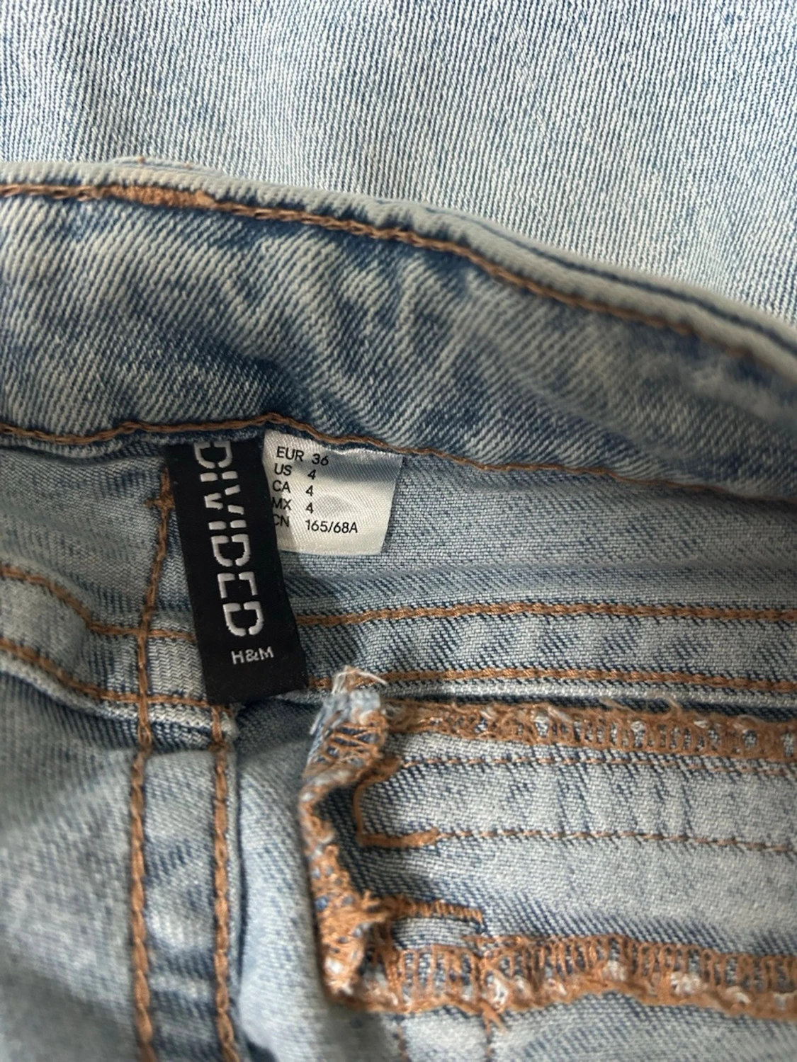 Ljusblå bootcut size s jeans - 2