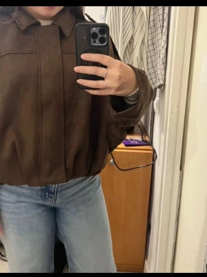 Brun oversized skinnjacka - Använt bara en gång