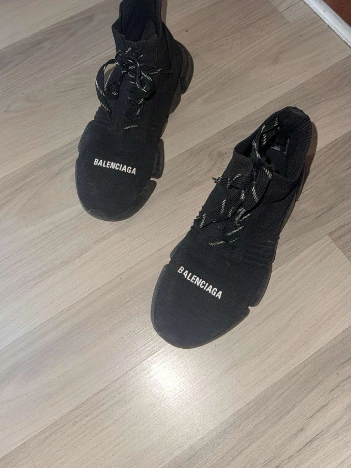 Svarta Balenciaga Speed Trainer sneakers - 1