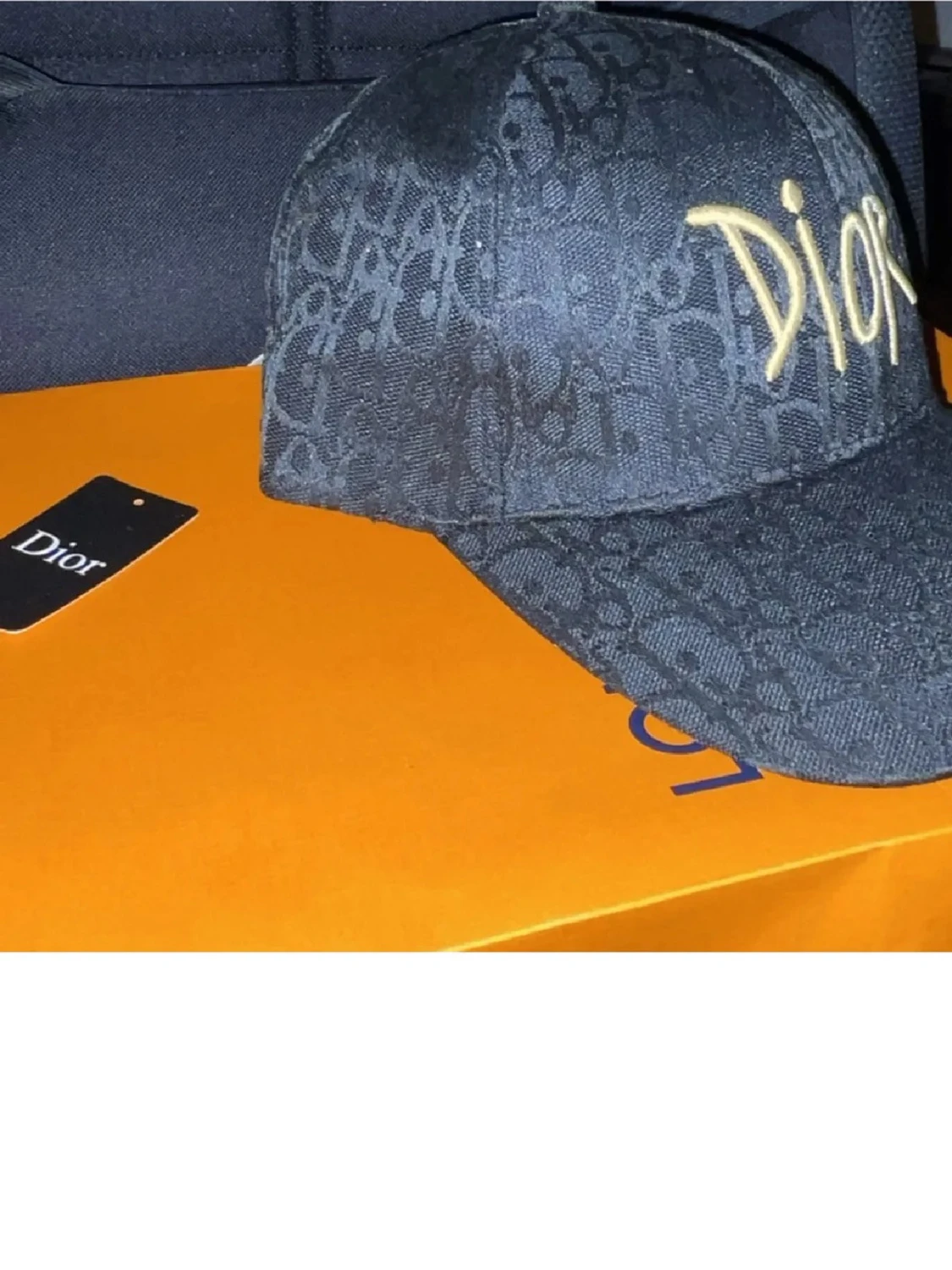 Svart Dior keps med logotyp - 2
