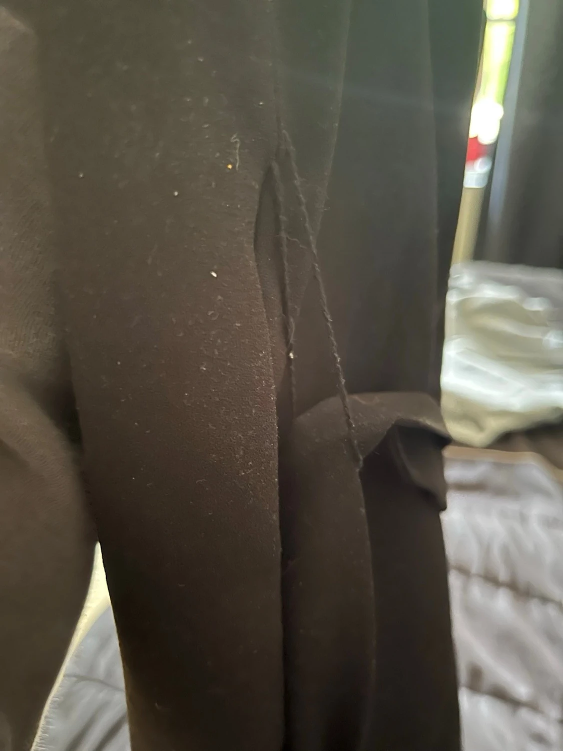 Svart omlottklänning med snöre - 4