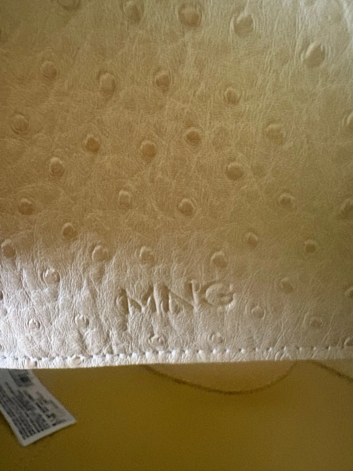 Beige handväska med struktur - 3