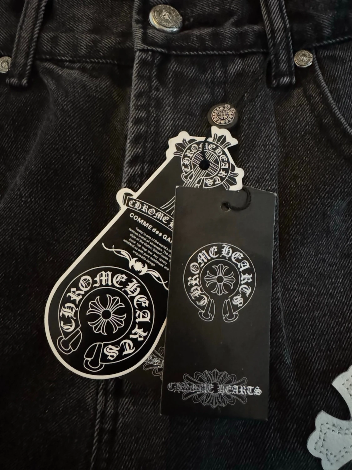 Svarta Chrome Hearts shorts - 2