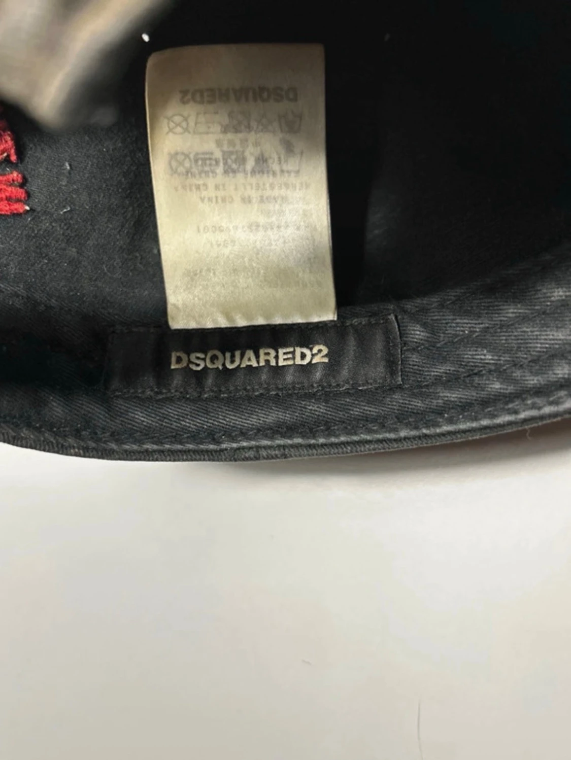 Grå Dsquared2 keps med patch - 2