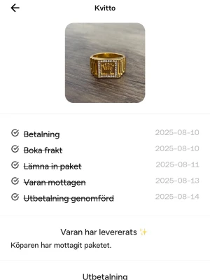 Tack för ditt köp!  - Tack för ditt köp! Samma ring återfinns i sortimentet, begränsat antal kvar! 