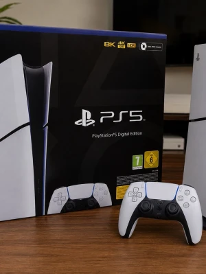 PlayStation 5 slim digital Kartong + kvitto - 🔥 PS5 i nyskick – FYNDA! 🎮  Säljer min PlayStation 5 som är i princip helt ny. Haft den i endast 3–4 månader och den har knappt använts – mest för att kolla film, så den är väldigt lite använd.  ✨ Nyskick 🎮 Fungerar 100% utan några problem 🏠 Kommer från ett rök- och djurfritt hem 💸 Perfekt läge att spara pengar istället för att köpa nytt i butik.  Säljer endast eftersom den inte används. Först till kvarn – skicka ett meddelande vid intresse! 🚀🔥