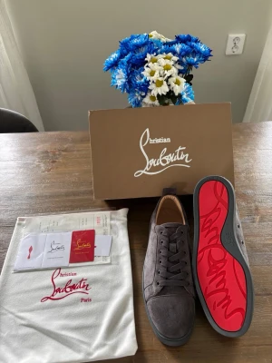 Gråa Louboutin  - Helt nya och oanvända gråa Loubs i storlek 43🤩Allt på bilderna kommer med🔥Bara höra av sig vid frågor och funderingar❓OBS JAG HAR TVÅ PAR AV SAMMA❗️PRIS KAN DISKUTERAS❗️❗️ ❗️Kolla gärna in min profil😊