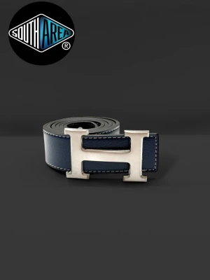 Mörkblå Herme’s Bälte - Helt ny!!Mörkblå/Marinblå bälte