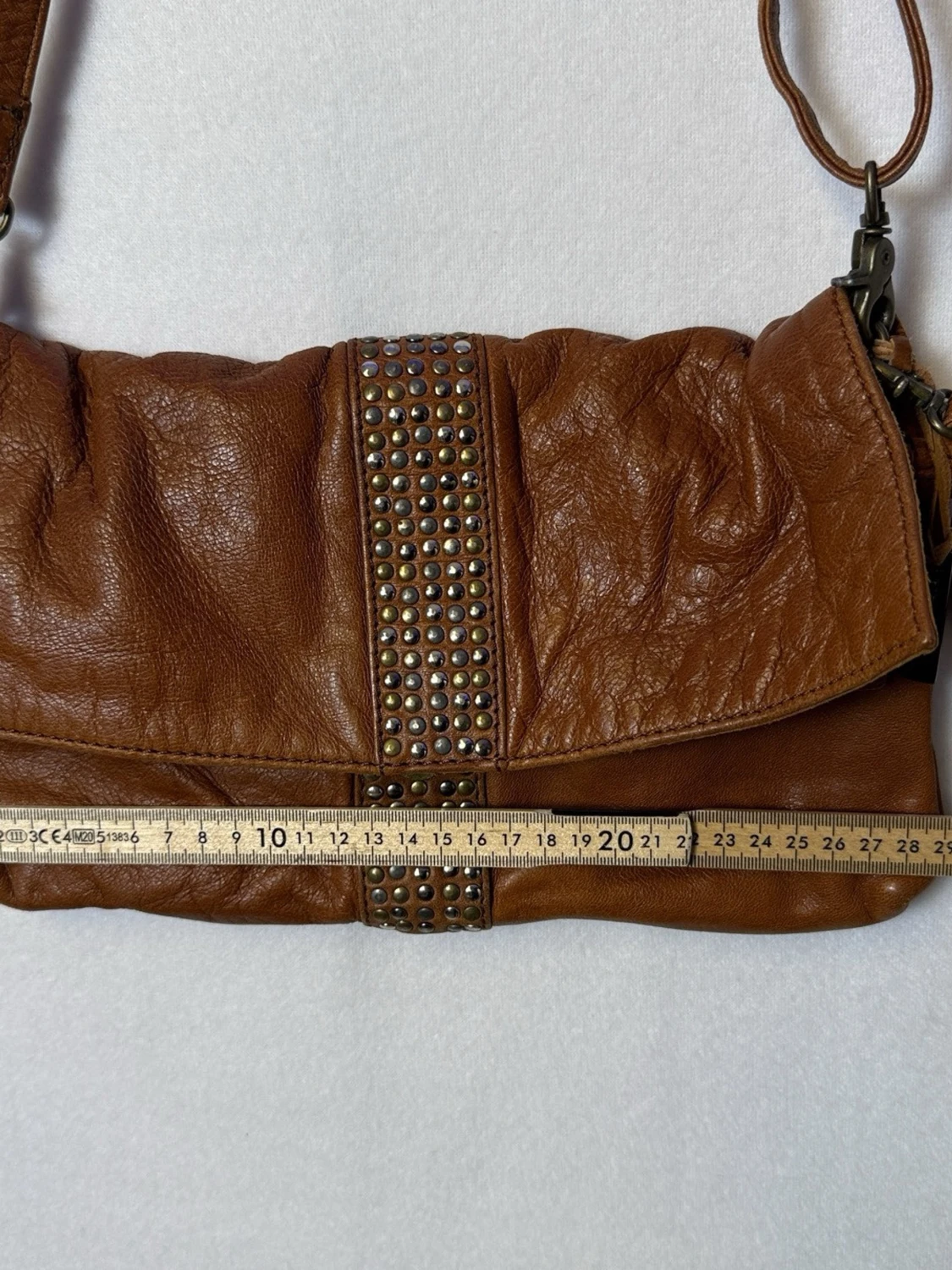 Depeche crossbody cognac vintage bag nitar läder - 5