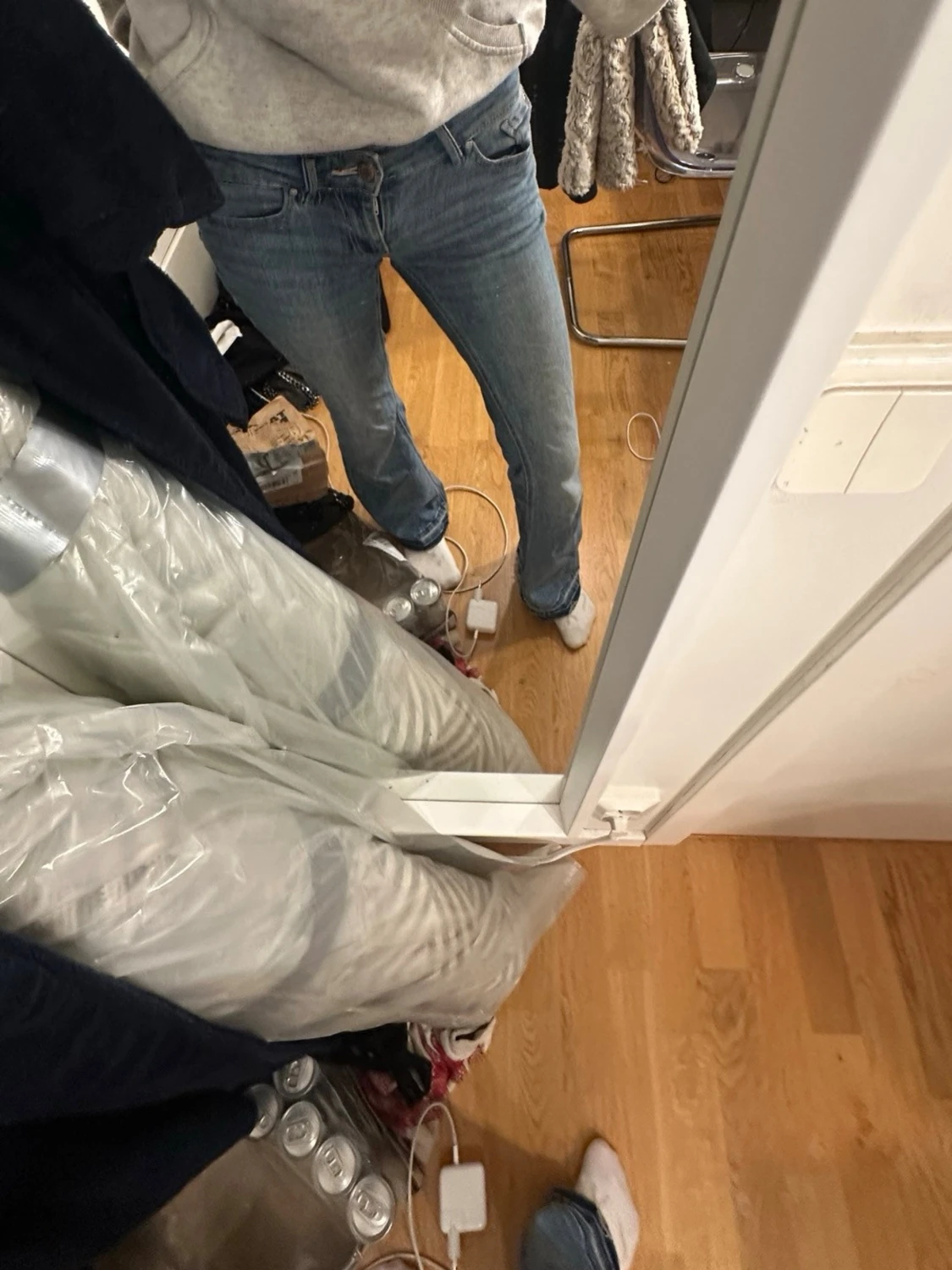 Lågmidjade bootcut jeans  - 2