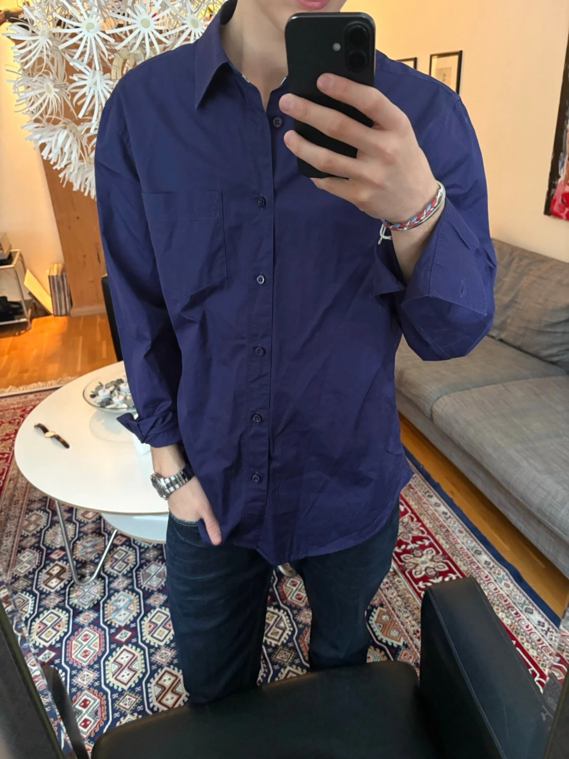 Mörkblå skjorta från Armani Exchange - 3