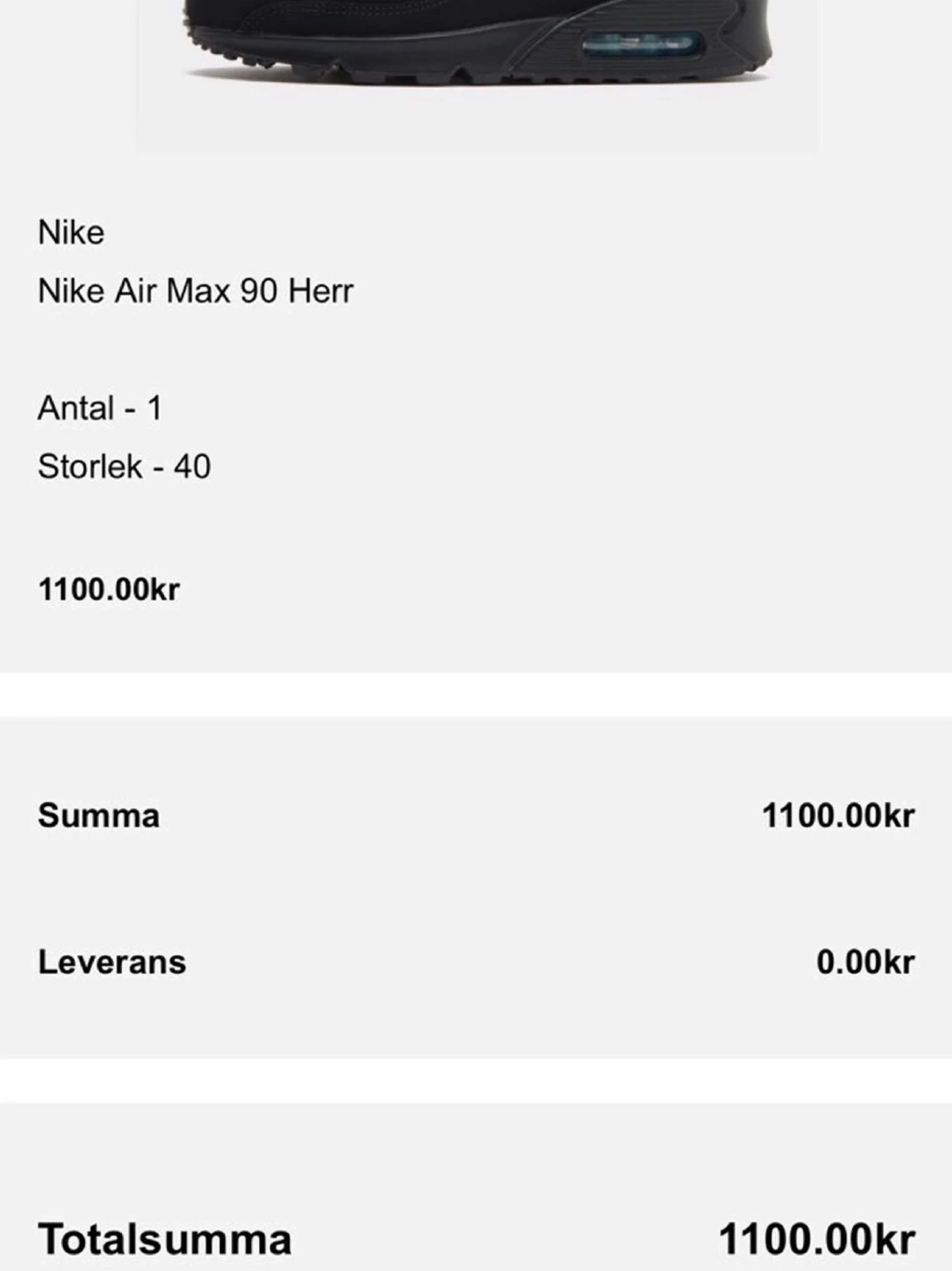 Nike Air Max 90 svart/turkos sneakers - 5