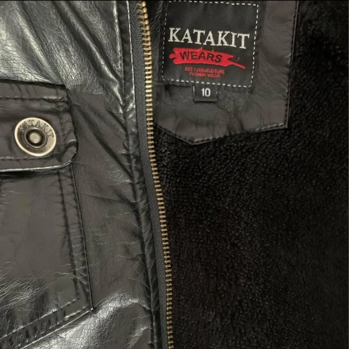 Svart skinnjacka från Katakit - 1