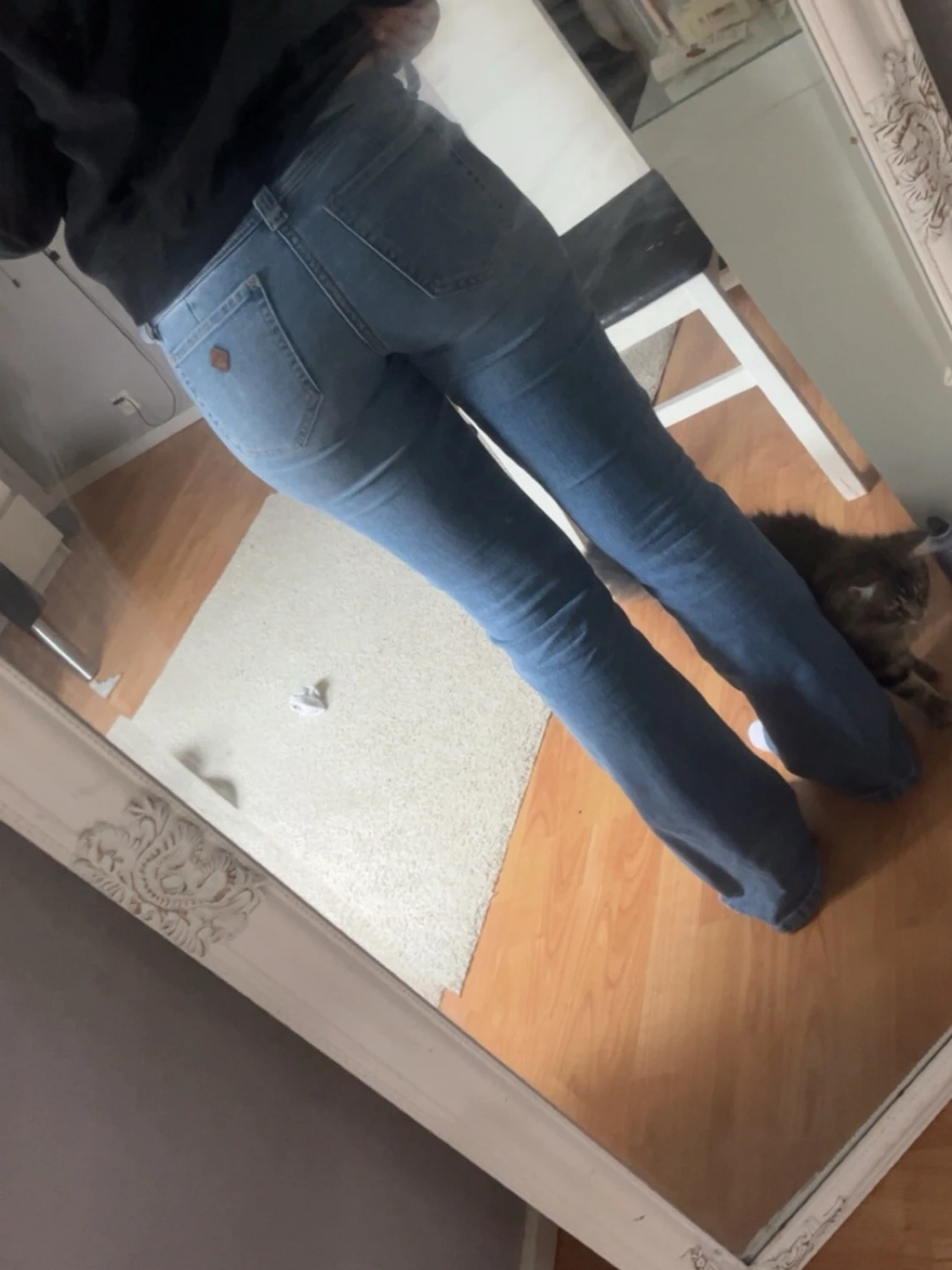 Ljusblå bootcut jeans från Abrand - 1