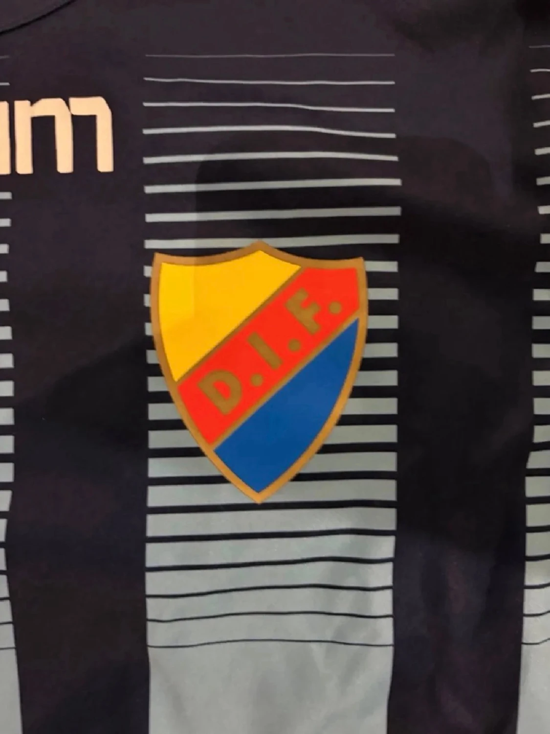 Blårandig Djurgården matchtröja Adidas - 2