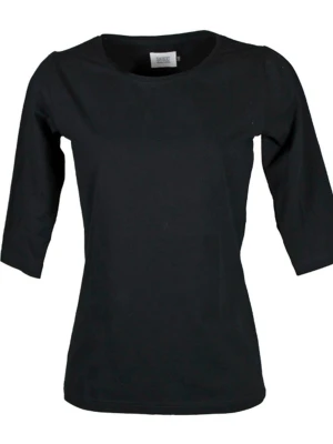 Svart topp med trekvartsärm - En enkel och stilren svart topp med trekvartsärm och rund halsringning. Tillverkad i mjuk bomull som känns skön mot huden. ❣️