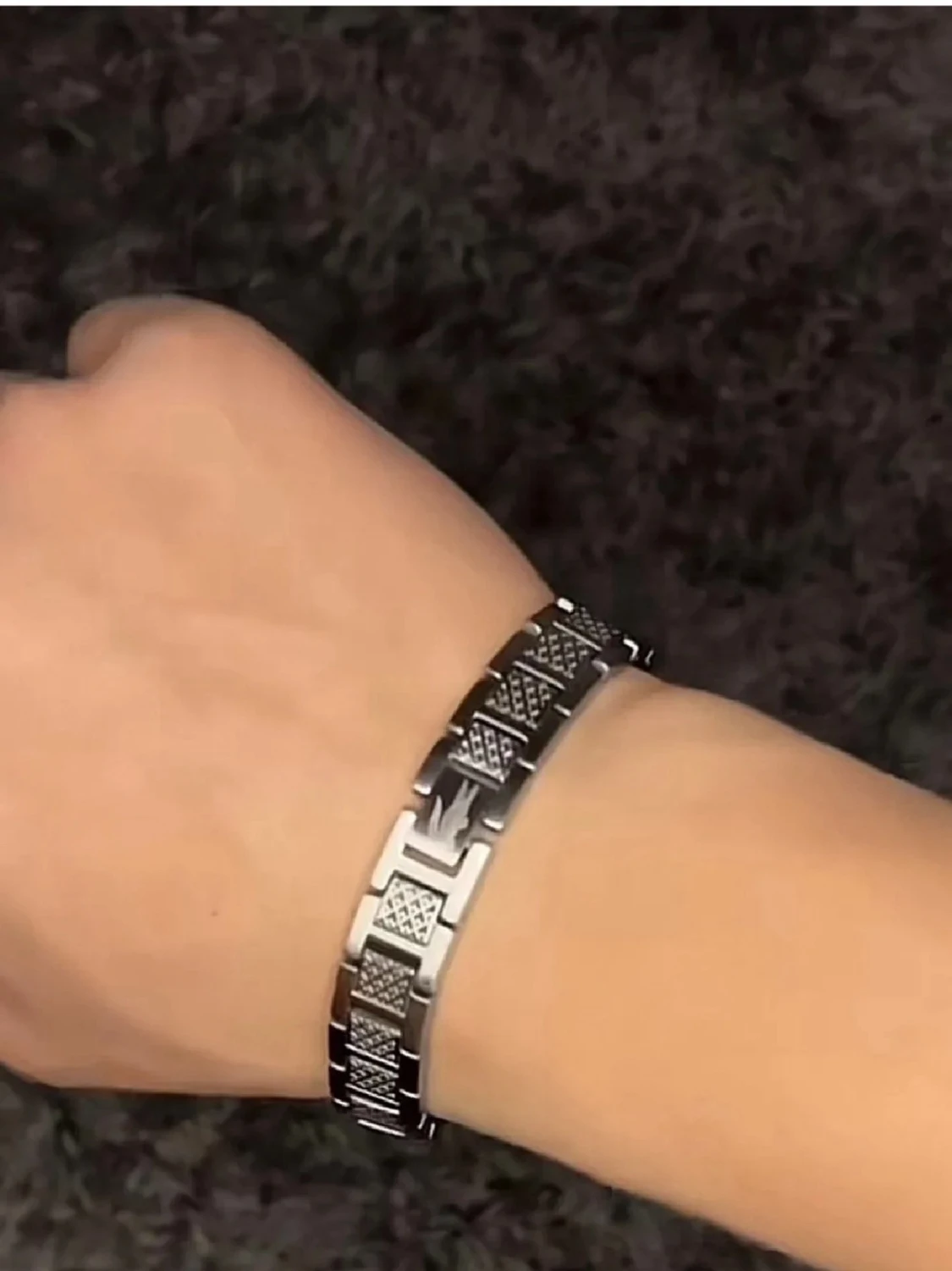 Silverfärgad armbandslänk Lacoste - 5