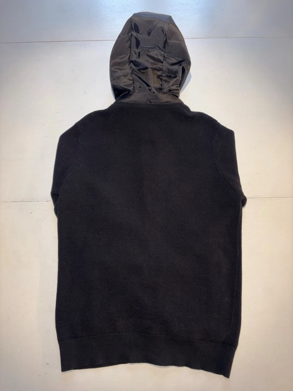 Svart stickad cardigan jacka - 1