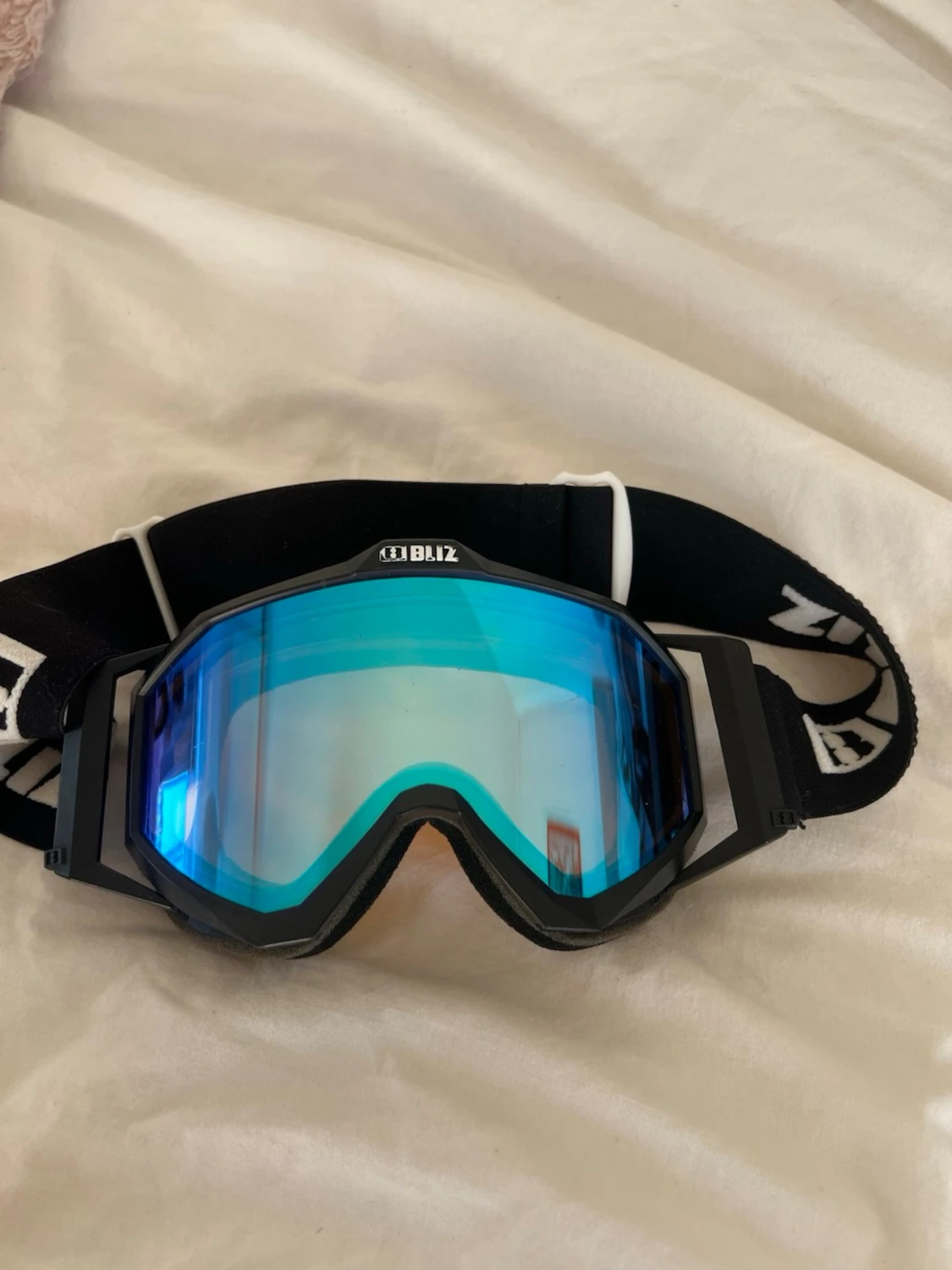Bliz svarta skidglasögon med blått glas - 2