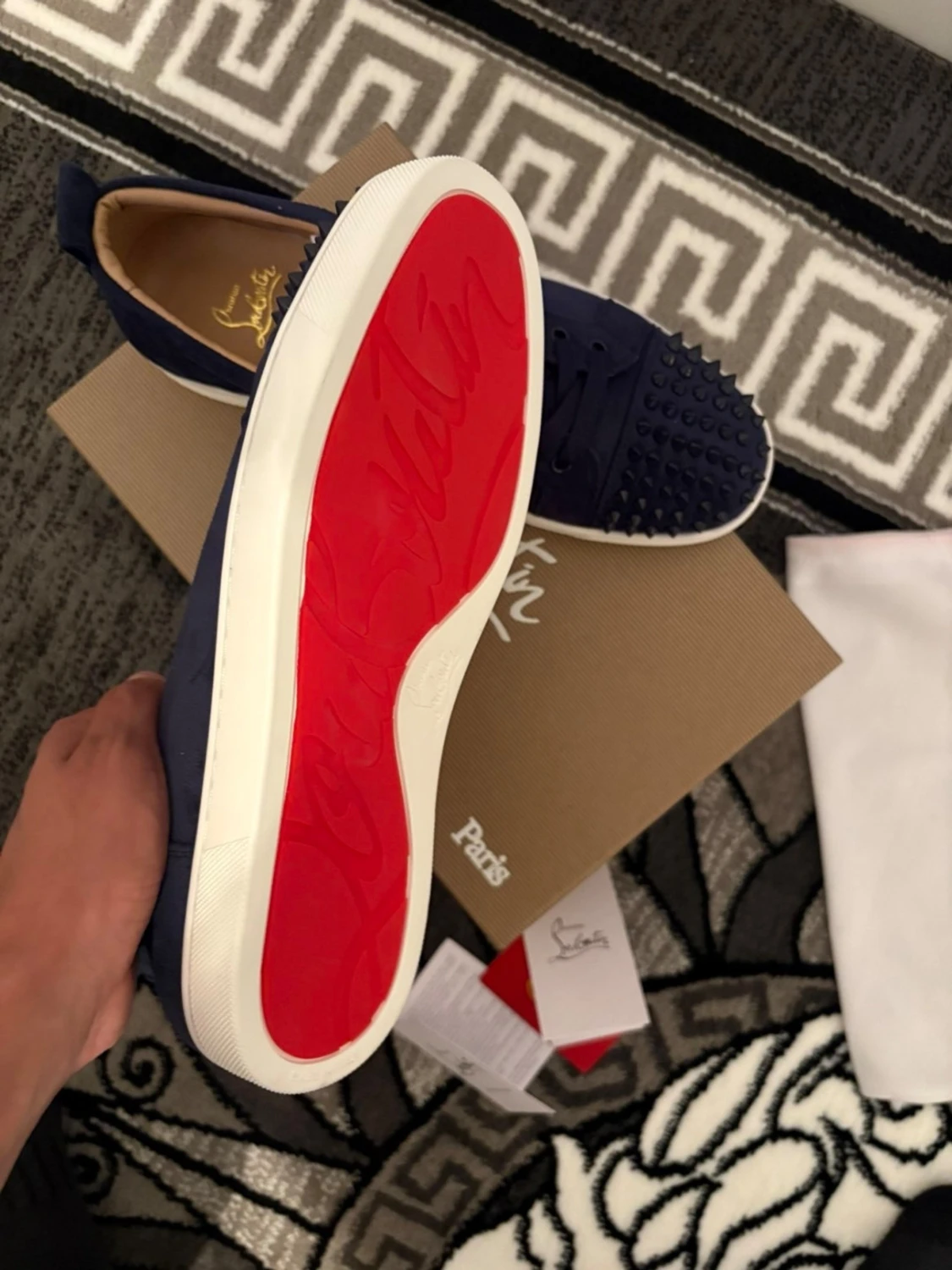 Mörkblå christian louboutins - 3