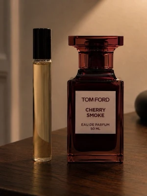 Tom Ford Cherry Smoke EdP 50 ml - 100 % äkta Tom Ford Cherry Smoke, uppdelad från originalflaska till högkvalitativa sampelflaskor. Perfekt för dig som vill testa doften eller ta med på resan. Skicka gärna ett meddelande vid frågor eller intresse. Säljs i 10ml samt i 15ml